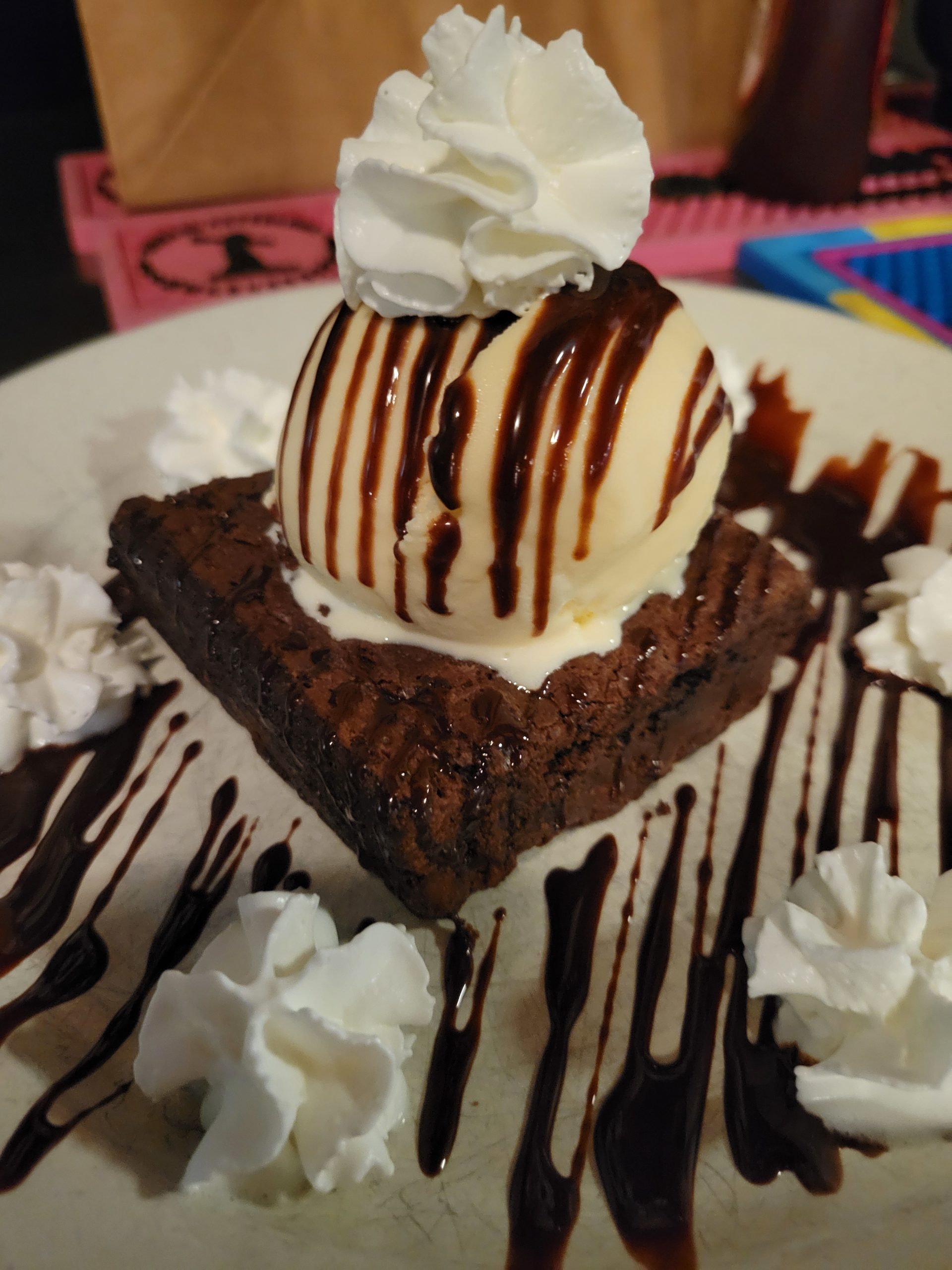 Warm Brownie A La Mode
